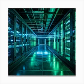 Ai Driven Security Protects A Future Proof Data Center Advanced Ai Processors Monitor Streams Of Da (5) Canvas Print