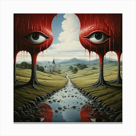 'The Red Eye' Canvas Print