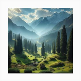 Afghanistan Mountain Landscape Canvas Print