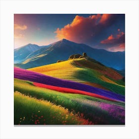 Colorful Landscape Wallpaper Canvas Print