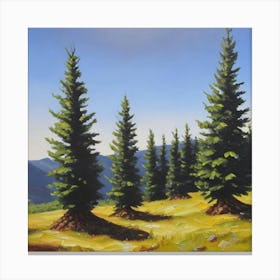 Spruce Trees Canvas Print