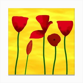 Red Poppies 1 Canvas Print