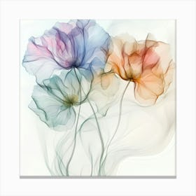 Pastel X Ray Icm Flowers 11 Lienzo