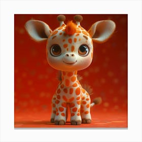 Cute Giraffe 30 Canvas Print