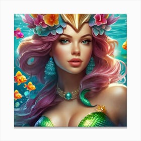 Gummy Bear Mermaid 1 Canvas Print