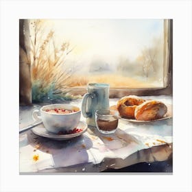 Morning By The Window Canvas Print