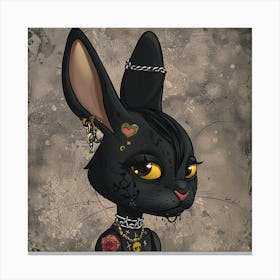 Goth Bunny Canvas Print