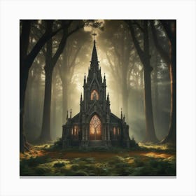 Church In The Woods 13 Canvas Print