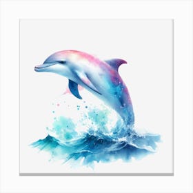 Dolphin Jumping Canvas Print