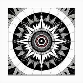 Shamanic Compass Canvas Print