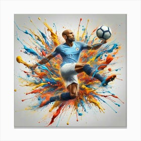 Manchester City Soccer Player 1 Canvas Print