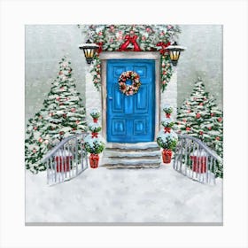 Christmas Door 1 Toile