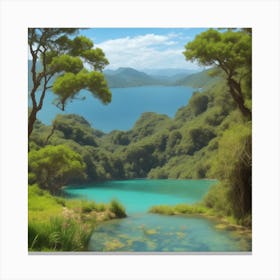 Lake - Lake Stock Videos & Royalty-Free Footage Canvas Print