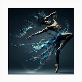 Ballet Dancer fluid Canvas Print