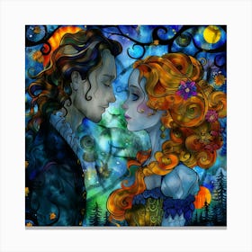 Two lovers Canvas Print