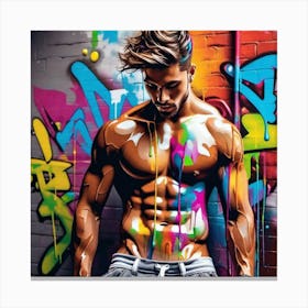 Graffiti Man 8 Canvas Print