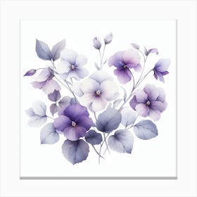 Violets 3 Canvas Print