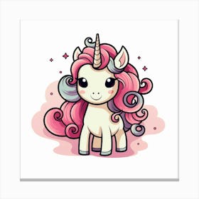 Cute Unicorn 579 Canvas Print