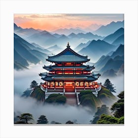 Chinese Pagoda Canvas Print