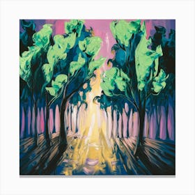 Trees In The Forest Canvas Print