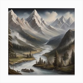 'River Valley' Canvas Print