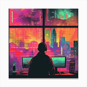 A Investment Strategy Lofi Illustration 1718664001 1 Canvas Print