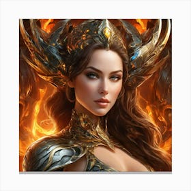 Angel Of Fire pi Canvas Print