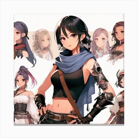 Anime Girl (75) Canvas Print