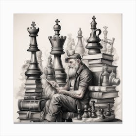 Chess Player Canvas Print