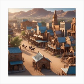 Old West Town 37 Canvas Print