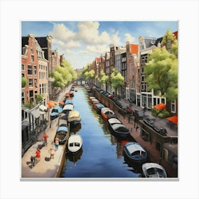 Amsterdam Canals 4 Canvas Print