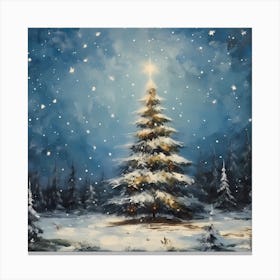 Festive Pine Palette Canvas Print