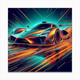 Futuristic Racing Car 40 Leinwandbild