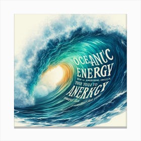 Oceanic Energy Canvas Print