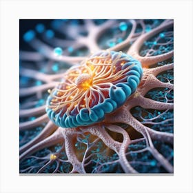 3d Illustration Of A Neuron 1 Canvas Print