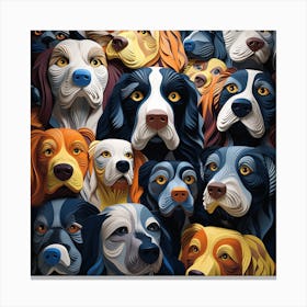 Dogs Of The World 1 Canvas Print
