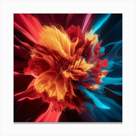 Abstract Flower Canvas Print