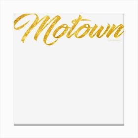 Motown Detroit Michigan Motor City Music Canvas Print