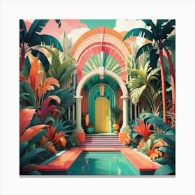 Tropical Garden Canvas Print