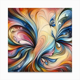 Abstract Butterfly Art 2 Canvas Print