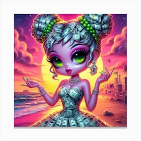 Monster Doll Canvas Print