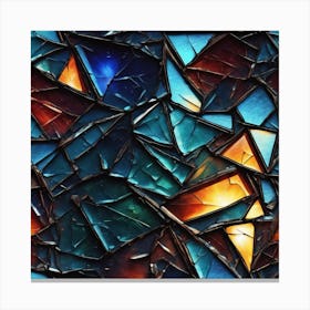 Stained Glass Background Canvas Print
