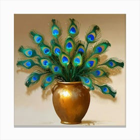 Peacock Feathers 2 Canvas Print