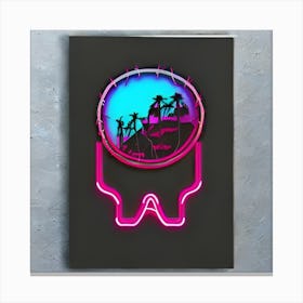 Neon Print Canvas Print