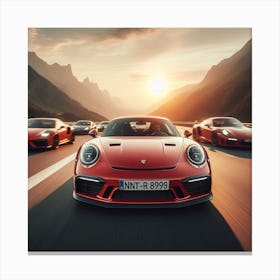 Porsche 911 Gt3 4 Canvas Print