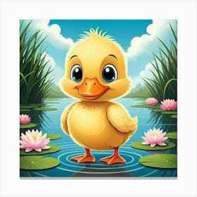 Cutesy Duckling Canvas Print