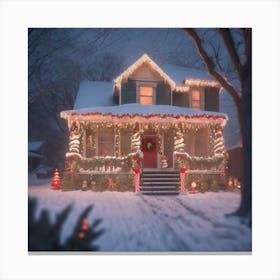 Christmas House 74 Canvas Print