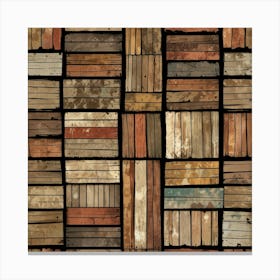 Old Wooden Planks 1 Canvas Print