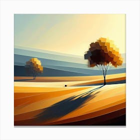 Abstract Landscape Canvas Art Canvas Print