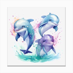 Dolphins 1 Canvas Print